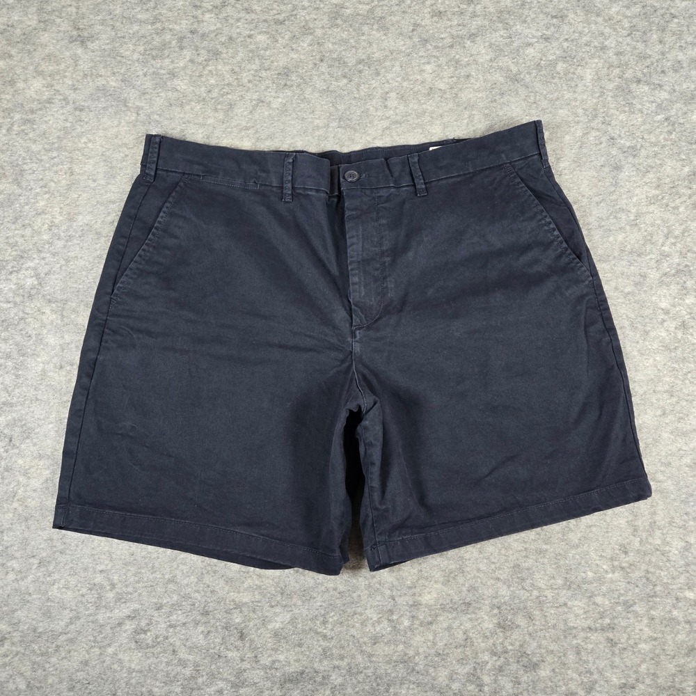 Gap 8 Inch Vintage Chino Shorts Mens‎ 38 Navy Blue Excellent Stretch Cotton